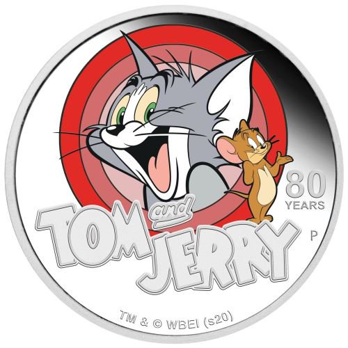 未使用品 TOM＆JERRY トムとジェリー80周年記念硬貨 金貨1/20オンス ...
