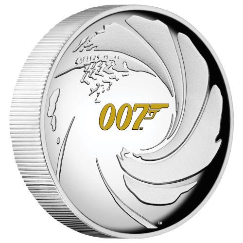 2020 ツバル ジェームズ・ボンド007 1ドル銀貨 1オンス プルーフ ハイ