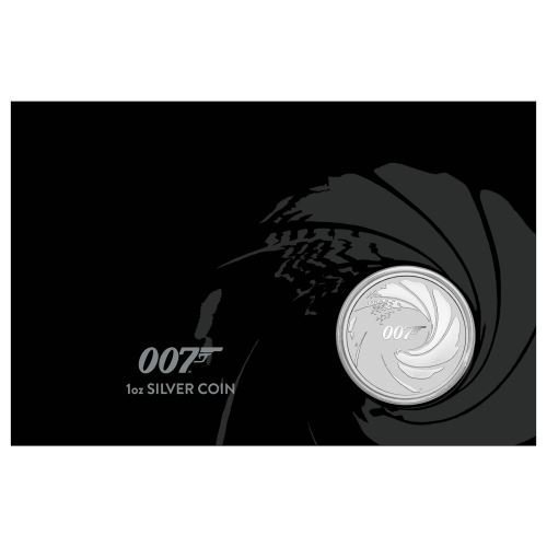 2020 ツバル ジェームズ・ボンド007 1ドル銀貨 1オンス カード型ケース付き 新品未使用 - 野口コイン株式会社