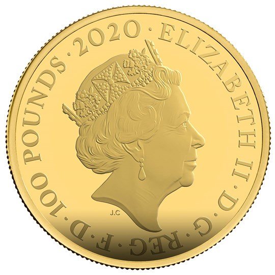 2020 イギリス RM製007シリーズ1：ボンド、ジェームズ・ボンド 100ポンド金貨 1オンス プルーフ 箱とクリアケース付き 【Proof】  新品未使用【特選】 - 野口コイン株式会社