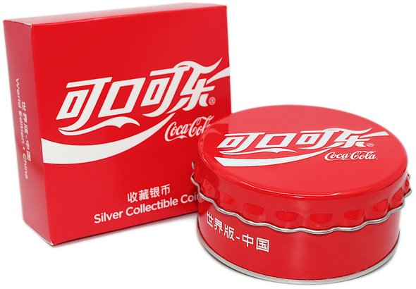 2020 フィジー 中国版コカ・コーラ王冠型(ボトルプリビー) 1ドル銀貨 6
