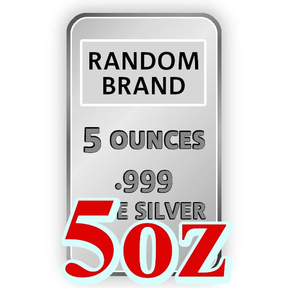 5オンス ランダムブランド シルバーバー 99.9% ※※ 純銀 インゴット ingot シルバーバー SILVER 5oz 155.5グラム  155.5g - 野口コイン株式会社