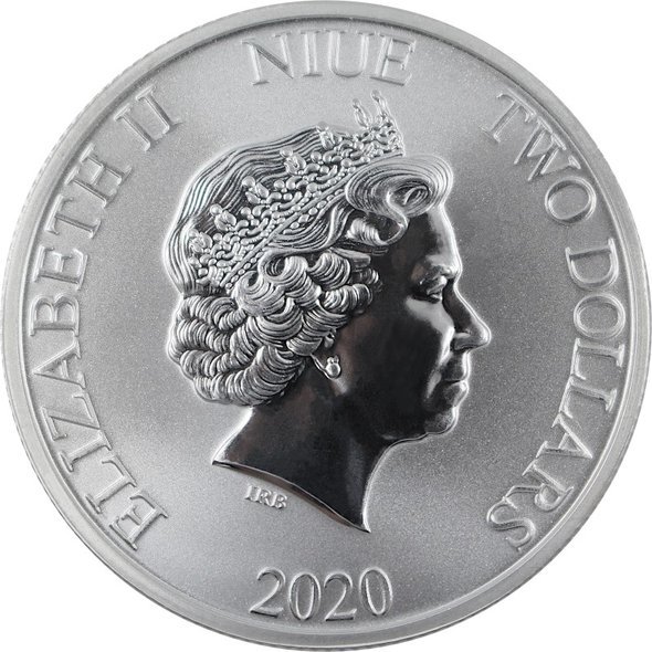 【在庫あり/即出荷可】 ニウエ　2020年　銀貨　2ドル　@7-18 旧貨幣/金貨/銀貨/記念硬貨