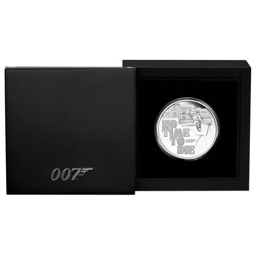 2020 ツバル 007：ノー・タイム・トゥ・ダイ 1ドル銀貨 1オンス プルーフ 箱とクリアケース付き 【Proof】 新品未使用 -  野口コイン株式会社