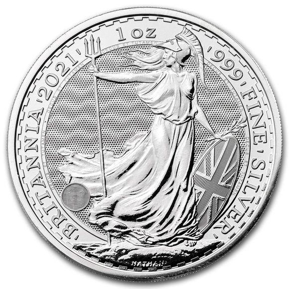2022 1オンス イギリス ブリタニア銀貨 (39mmクリアケース付き) 新品未 ...
