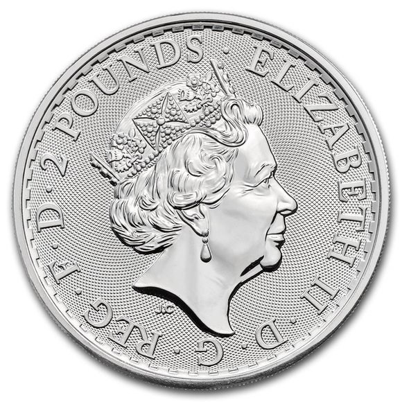 2021 1オンス イギリス ブリタニア銀貨 □【5枚】セット (39mmクリア 