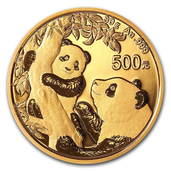 2021 30グラム 中国 パンダ 金貨新品未使用 500元 - 野口コイン株式会社