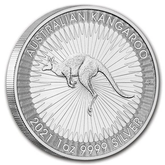 地金型銀貨 .999silver オーストラリアカンガルー1oz銀貨 2021