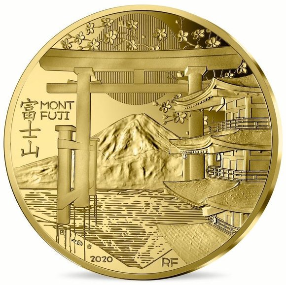 2020 フランス UNESCO:富士山 200ユーロ金貨 1オンス プルーフ クリアケース付き 新品未使用 【PR】 - 野口コイン株式会社