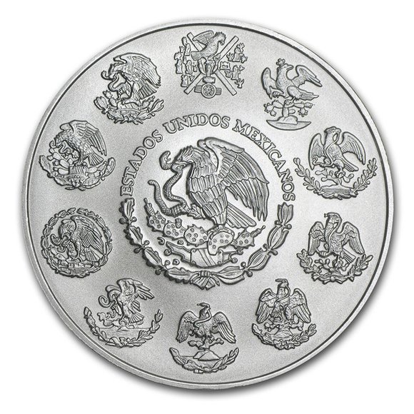 メキシコ リベルタード 銀貨 5オンス 新品未使用   野口コイン
