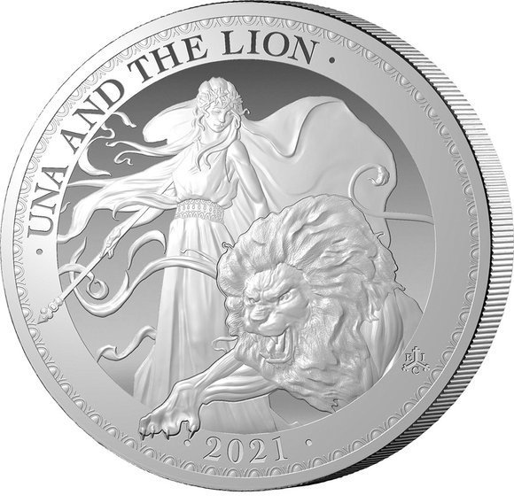 (準最高鑑定品・PF69) 1オンス イギリス ウナとライオン 銀貨 コイン