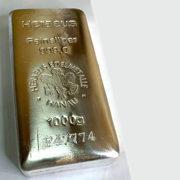 1KG ヘレウス製 シルバーバー 99.9% ※※ 純銀 インゴット ingot ...