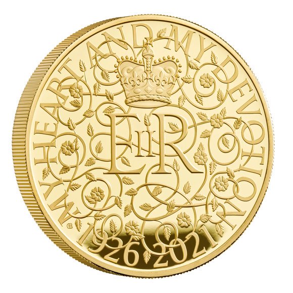 2021 イギリス エリザベス2世95歳誕生日記念 10ポンド金貨 5オンス
