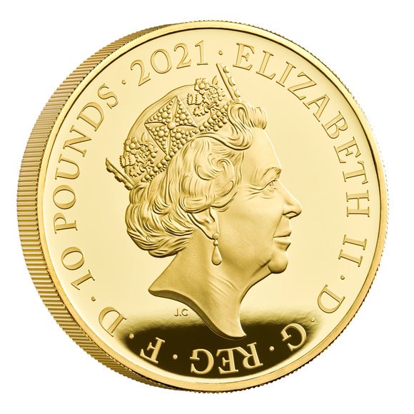 2021 イギリス エリザベス2世95歳誕生日記念 10ポンド金貨 5オンス プルーフ 箱とクリアケース付き 【Proof】 新品未使用 - 野口コイン 株式会社