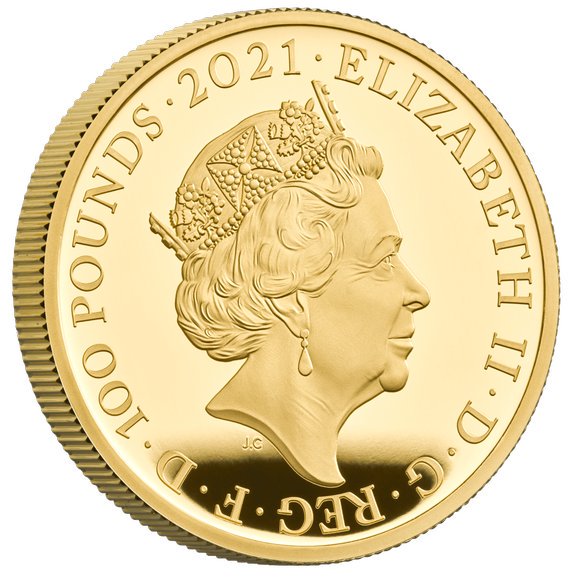 2021 イギリス ピーターラビット 100ポンド金貨 1オンス プルーフ 箱とクリアケース付き 【Proof】 新品未使用 - 野口コイン株式会社