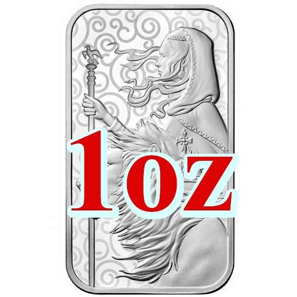 ウナとライオン 1oz 純銀バー-