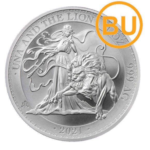 コインの状態はBUセントヘレナ 2023 ウナとライオン 銀貨 ゴールド