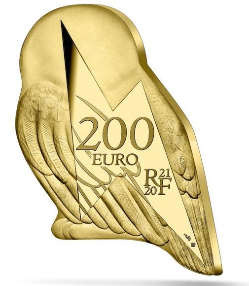2021 フランス ハリー・ポッター：ヘドウィグ 200ユーロ金貨 1オンス