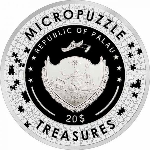 2021 パラオ アルフォンス・ミュシャの夢想 20ドル銀貨 3オンス 