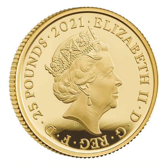 2021 イギリス ミュージックレジェンズ：ザ・フー 25ポンド金貨 1/4オンス プルーフ 箱とクリアケース付き 【Proof】 新品未使用【特選】  - 野口コイン株式会社