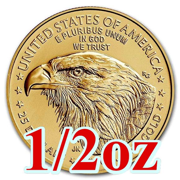 【2型】2021 アメリカ イーグル金貨 1/2オンス （27mmクリアーケース付き） 新品未使用 - 野口コイン株式会社 ウィーン金貨