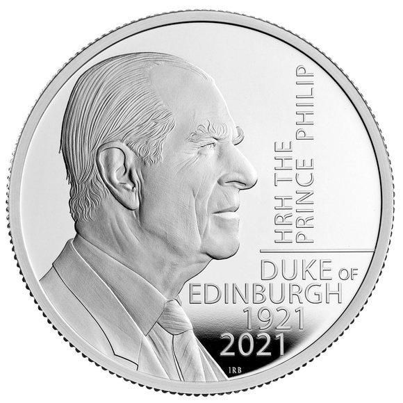 2021 フィリップ殿下追悼記念 5ポンド プルーフ銀貨 NGC PF69UC UK21PM2S