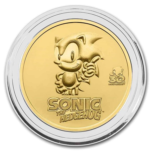 2021 1オンス銀貨 Sonic the Hedgehog 30周年記念 - 貨幣