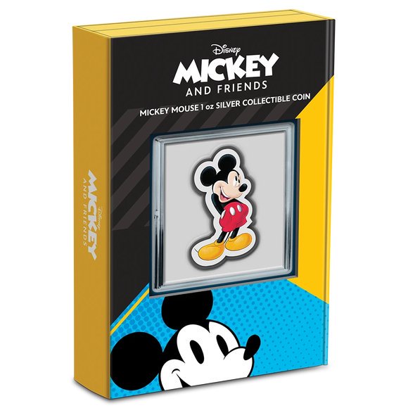 2021 ニウエ ディズニー：ミッキーマウス型 2ドル銀貨 1オンス