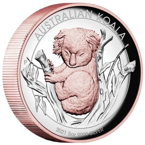2021 5オンス オーストラリア コアラ 銀貨 ハイレリーフ プルーフ