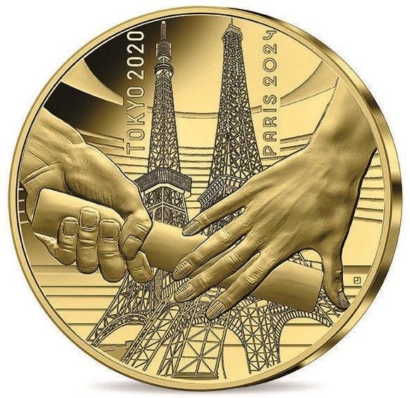 2021 フランス 2024年パリオリンピック：東京からパリへ 10ユーロ銀貨