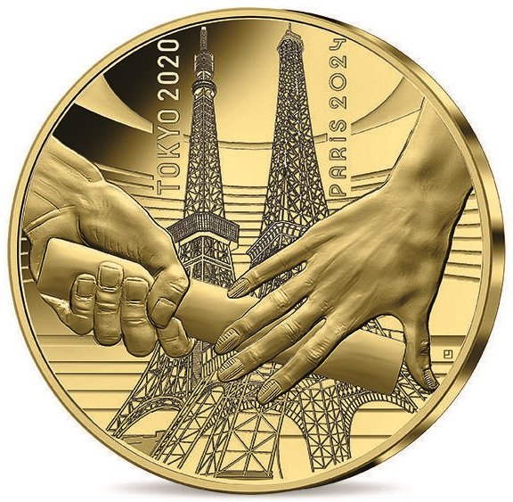 2021 フランス 2024年パリオリンピック：東京からパリへ 200ユーロ金貨