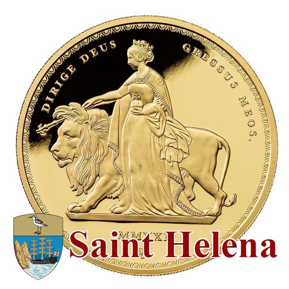 1ポンド直径【特価】2021　ウナとライオン　カラー　ミスティックフォレスト　銀貨　コイン