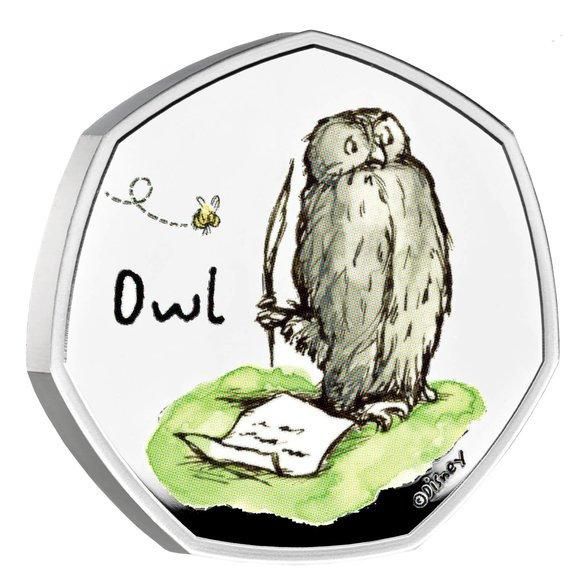 【新品】2021 イギリス プーさんと仲間たち 50ペンス プルーフカラー銀貨 2021 イギリス プーさんと仲間たち 50ペンス プルーフカラー銀貨