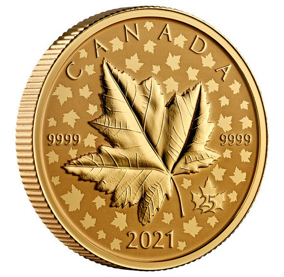 2021 カナダ カナダ国章100周年記念 20ドル金貨 1/10オンス 反転 ...