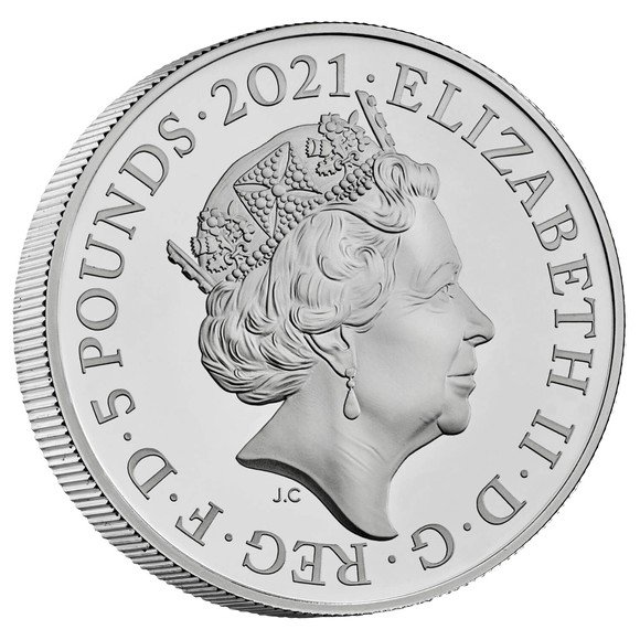2021 イギリス リメンブランス・デー 5ポンド銀貨 プルーフ 箱とクリア 