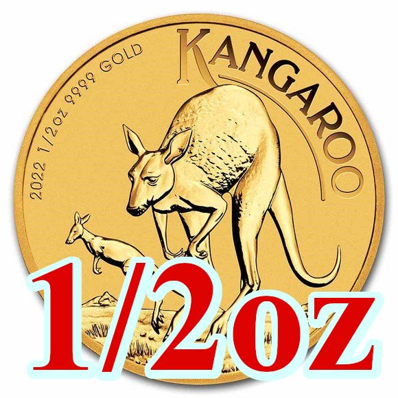 2022 1/2オンス オーストラリア カンガルー金貨 26mmクリアケース