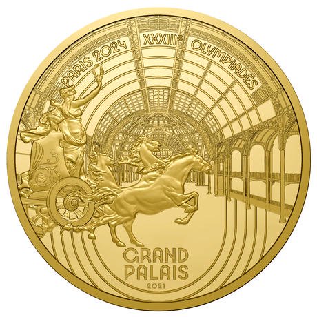 2021 フランス パリ2024オリンピック開催記念 六角形 250ユーロ 金貨 - コレクション
