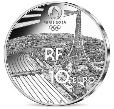 2021 フランス 2024年パリオリンピック 柔道 10ユーロ銀貨 プルーフ 箱