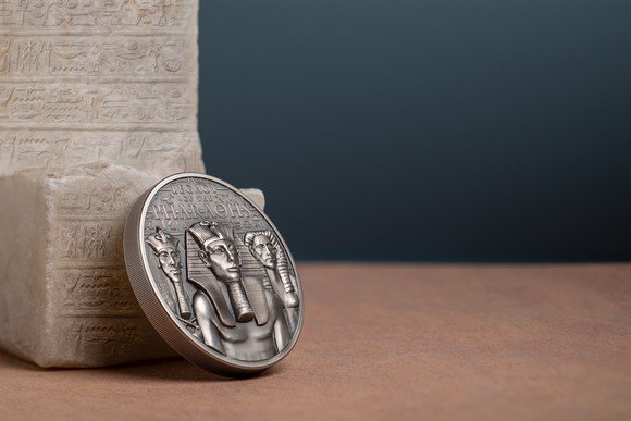 2022 クック諸島 ファラオの遺産 3オンス 銀貨 コイン PHARAOHS - 旧