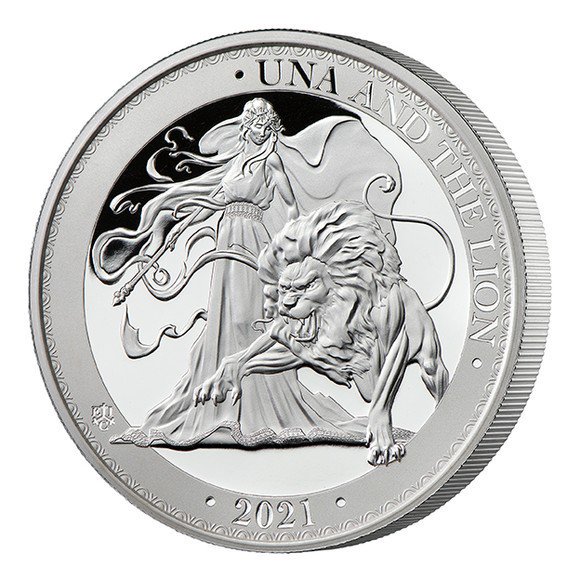 (準最高鑑定品・PF68) 2オンス イギリス ウナとライオン 銀貨 コイン