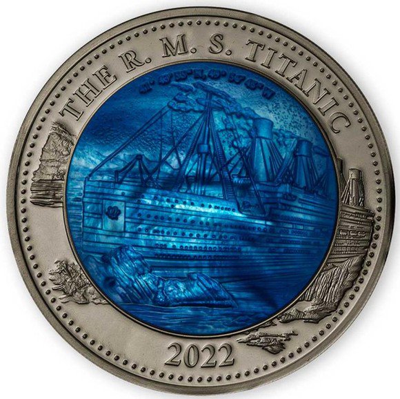 2022 ソロモン諸島 5オンス タイタニック110周年 25ドル銀貨