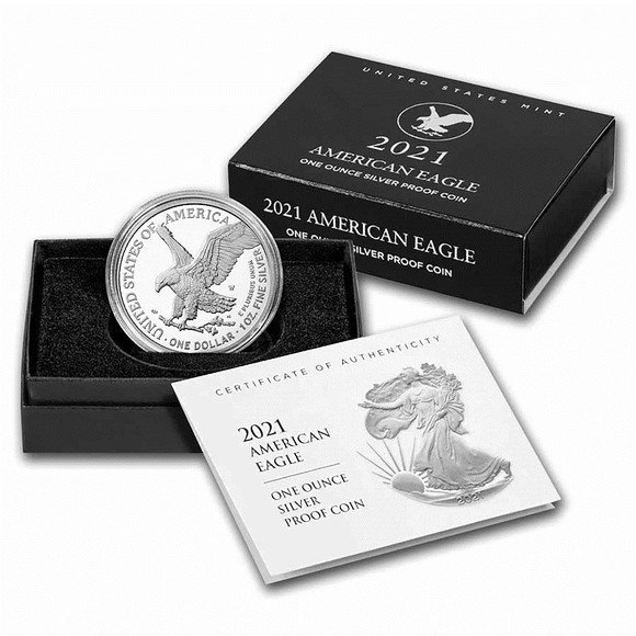 アメリカ イーグル銀貨(2021年)5枚セット -1オンス銀貨-エンタメ 
