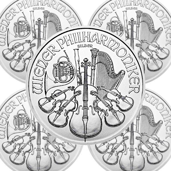 コレクションオーストリア ウィーン銀貨(2020年)5枚セット -1オンス 