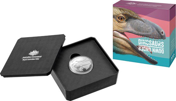 2022 11グラム オーストラリア オーストラリアの恐竜 1ドル銀貨 