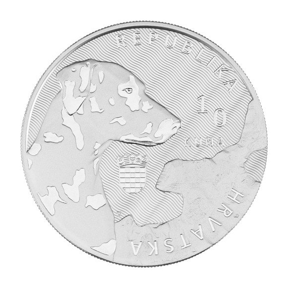 2021年　クロアチア　ダルメシアン　1オンス銀貨 COA付属　純銀ドッグ