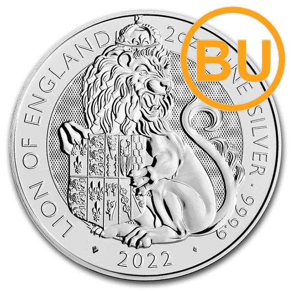 イギリス 2022 イングランドのライオン 銀貨 ロイヤル チューダー ビースト