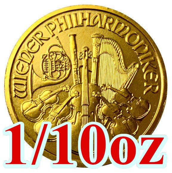 2001 1/10オンス オーストリア ウィーン金貨（16mmクリアケース付き 