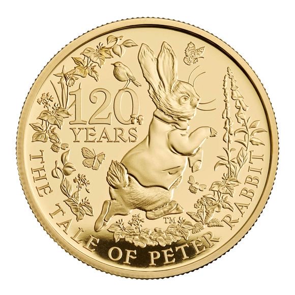 38PD36ピーターラビット 120周年 アニバーサリーコイン 24金