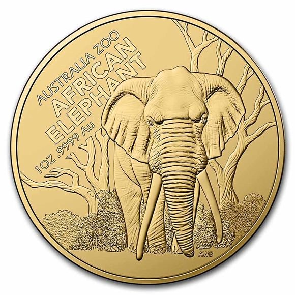 2022 1オンス オーストラリア オーストラリア動物園：アフリカ象 金貨 100ドル 新品未使用 - 野口コイン株式会社