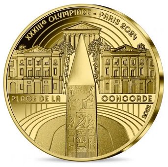 2022 7.78グラム フランス 2024年パリオリンピック：マスコット 金貨 